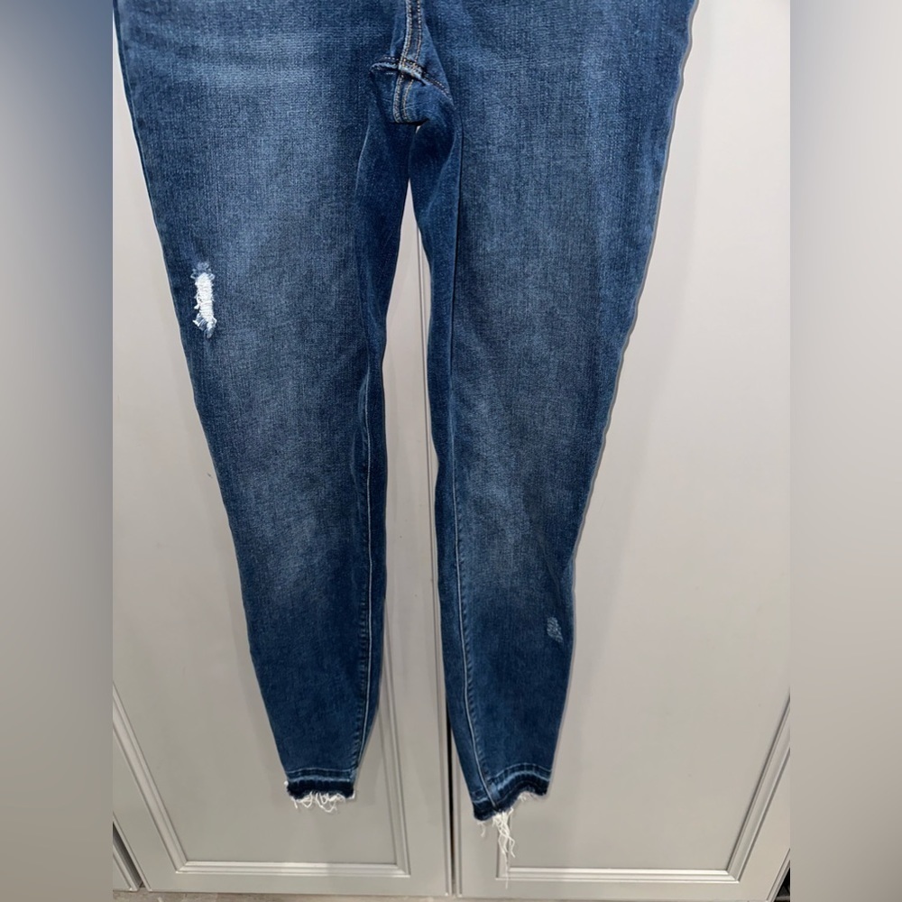 SPANX Distressed Ankle High waist skinny pull on jeans size small - Picture 8 of 14